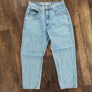Vintage 90s Anchor Blue Silvertab LOOSE FIT 31x30 Grunge skater